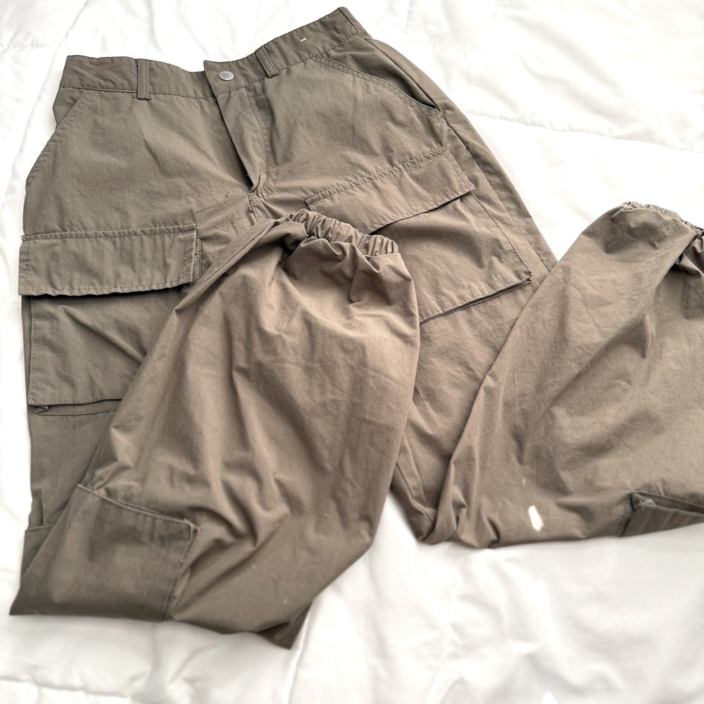Orange Kiss Army Green Cargo Pants
